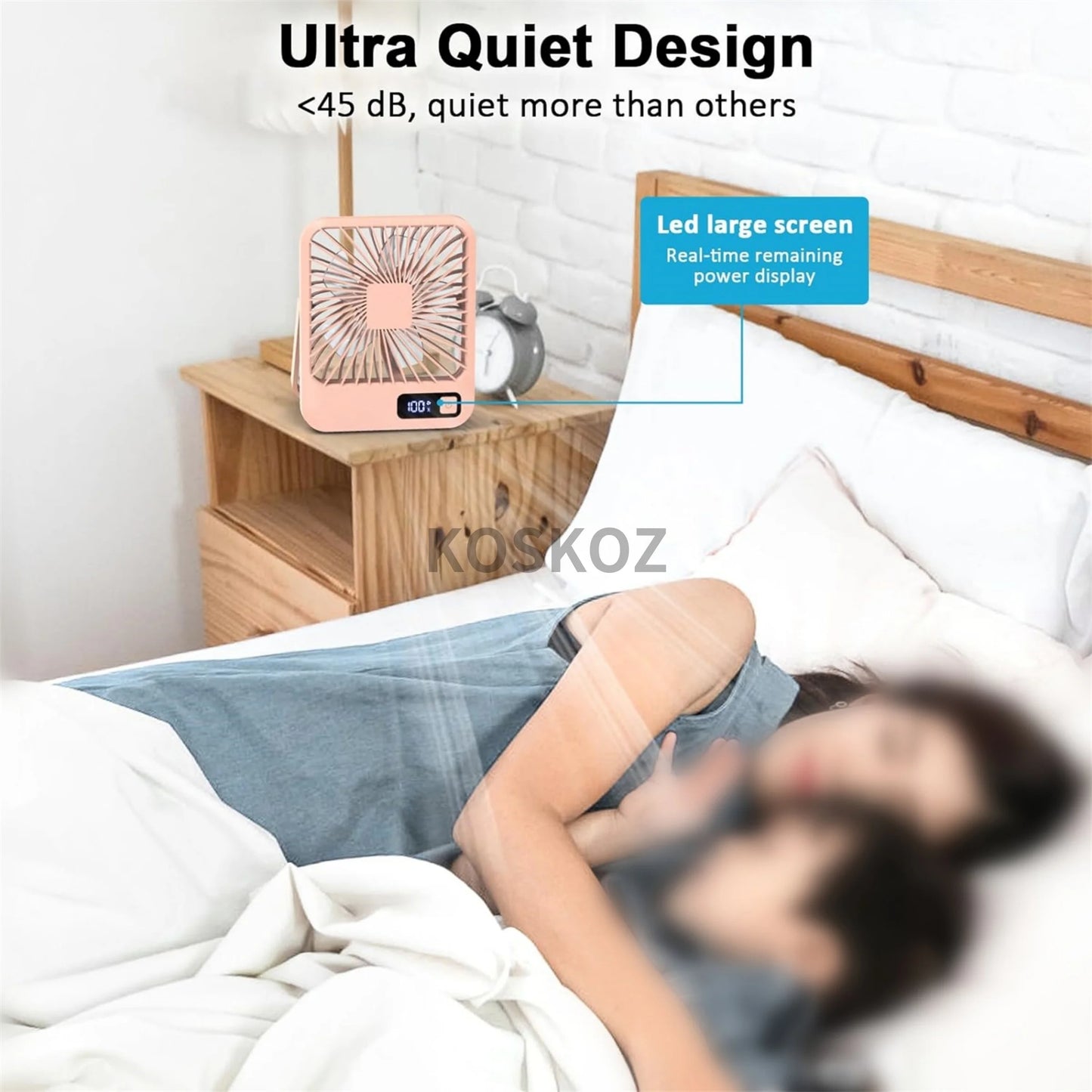 Portable USB Desk Fan