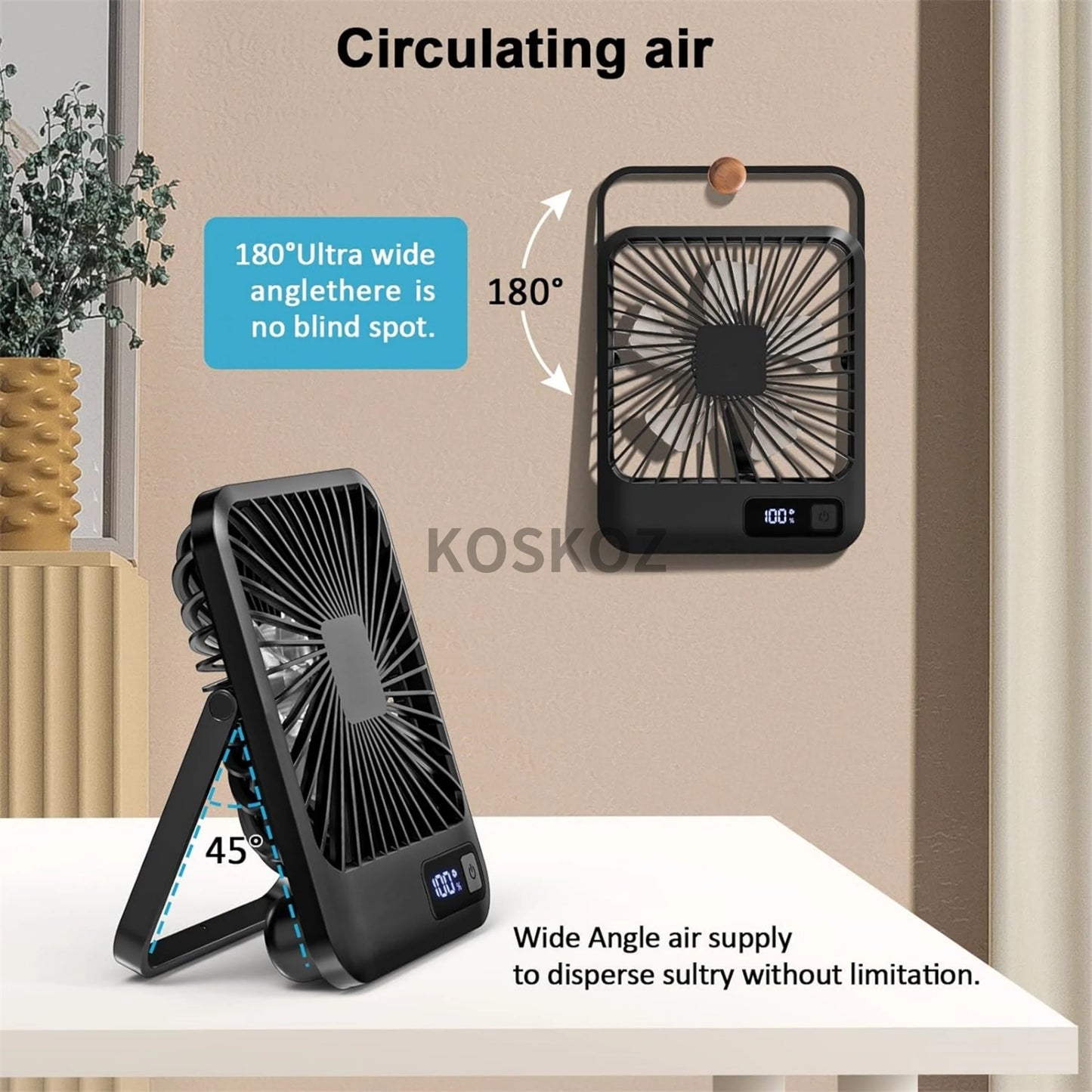 Portable USB Desk Fan