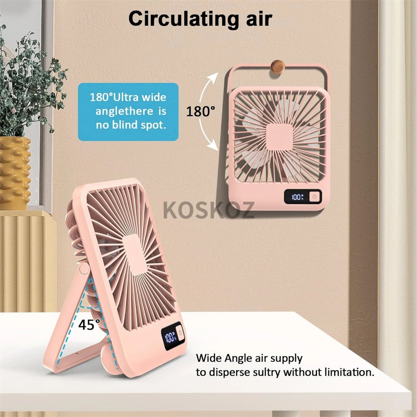 Portable USB Desk Fan
