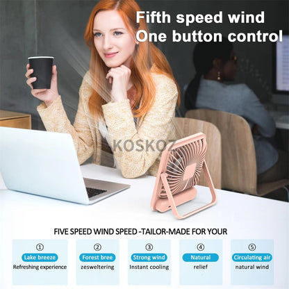 Portable USB Desk Fan
