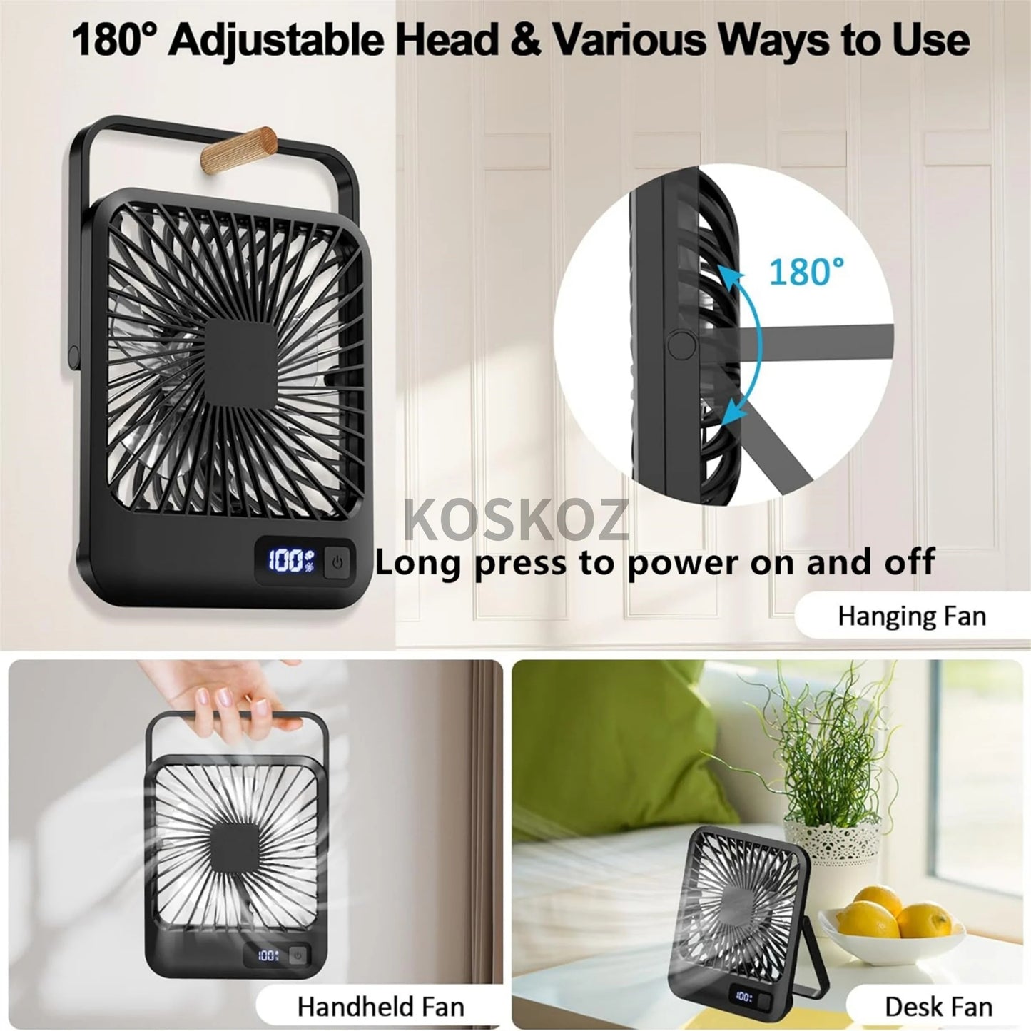 Portable USB Desk Fan