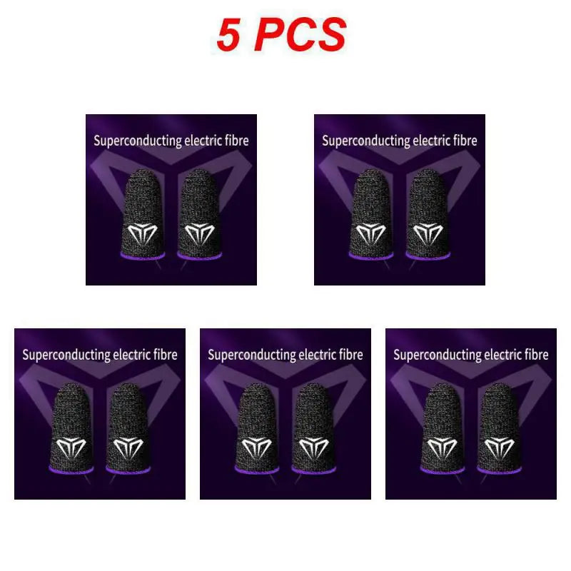 10pcs Mobile Gaming Finger Sleeve Anti-Sweat