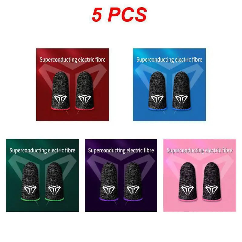 10pcs Mobile Gaming Finger Sleeve Anti-Sweat
