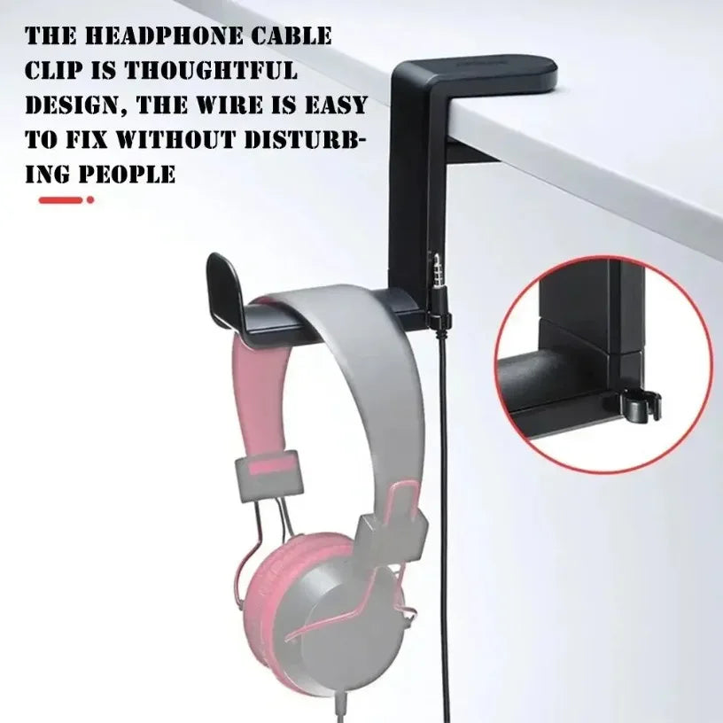 360° Adjustable Table Clip Gaming Headphone Stand