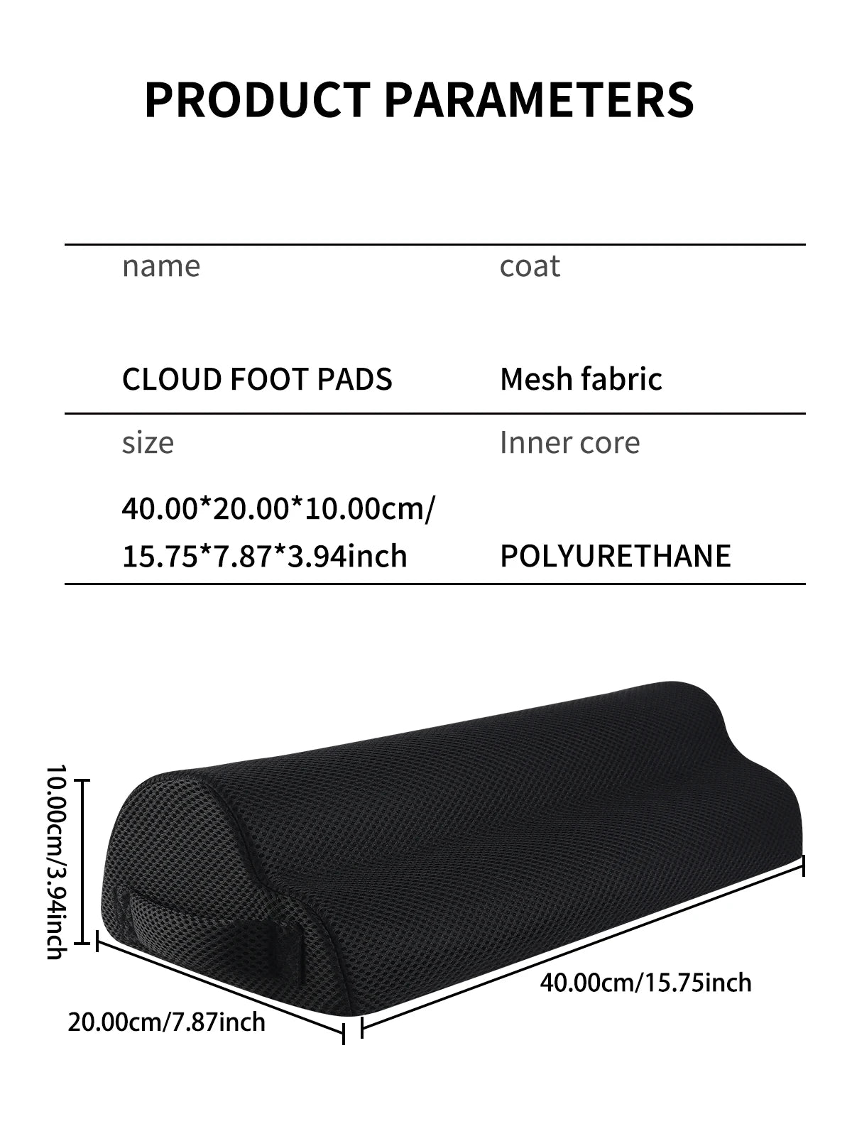 Memory Foam Under Desk Footrest Pillow