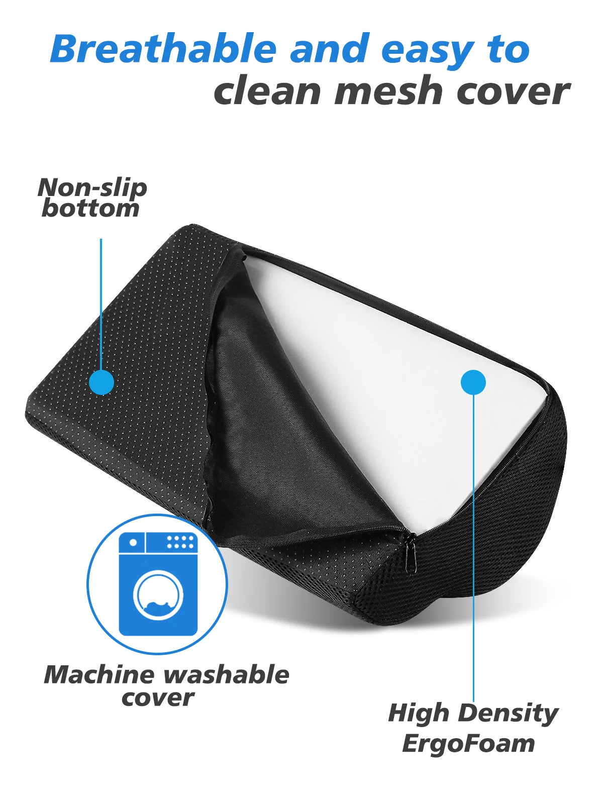 Memory Foam Under Desk Footrest Pillow