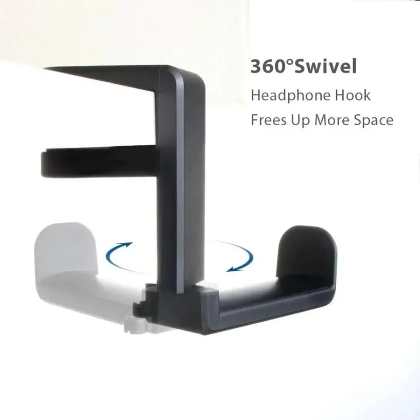 360° Adjustable Table Clip Gaming Headphone Stand