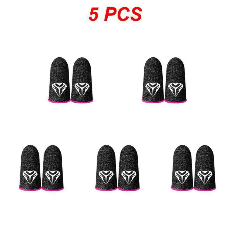 10pcs Mobile Gaming Finger Sleeve Anti-Sweat
