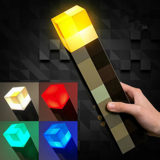Minecraft Torch Lamp Figure - 4Colors LED