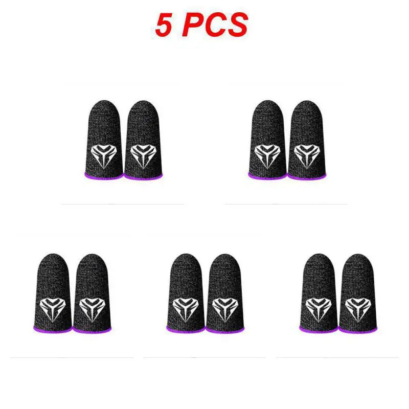 10pcs Mobile Gaming Finger Sleeve Anti-Sweat